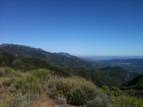 Hiking in the Topatopa Mountains above Ojai